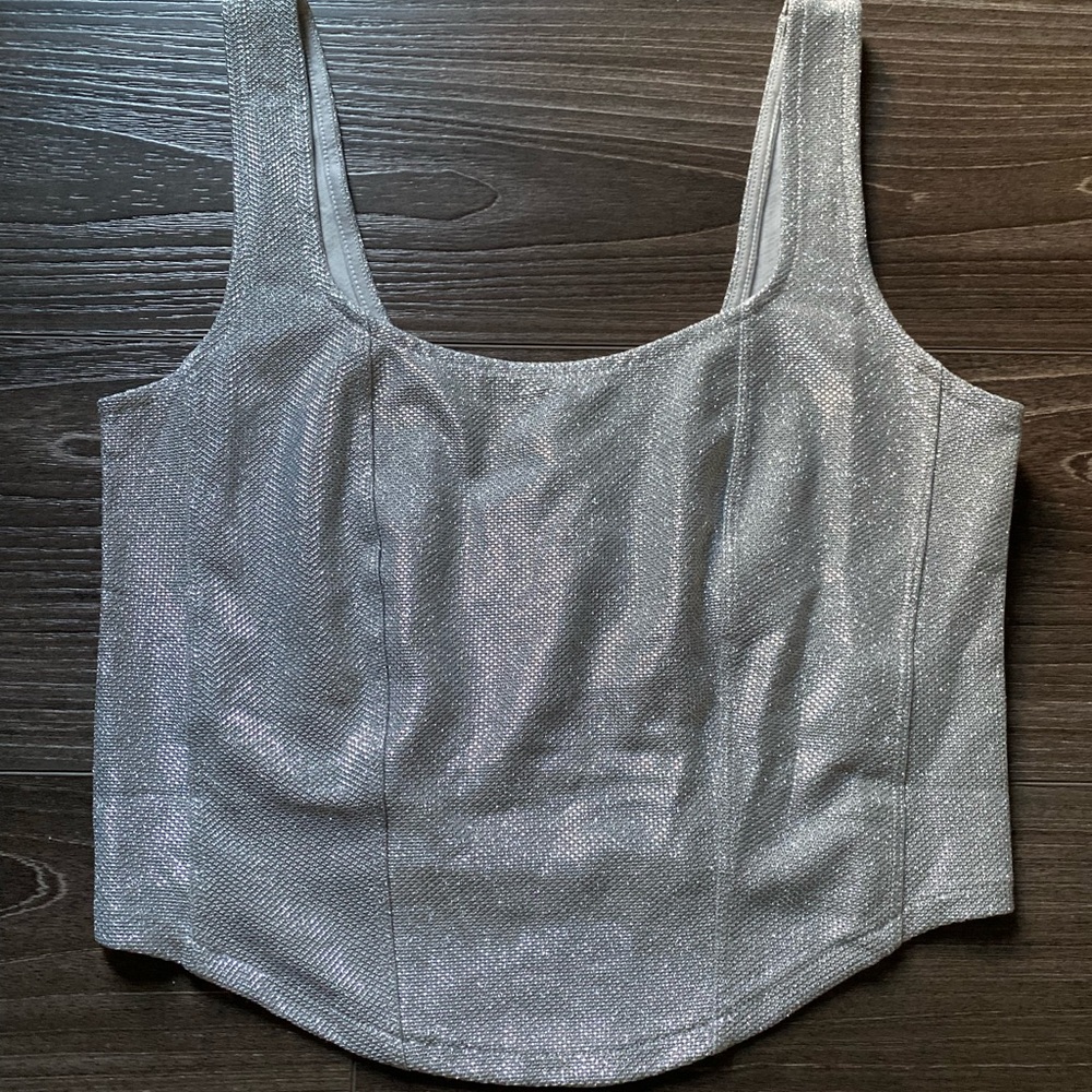 Glittery H&M crop top